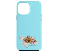 Turtle with Flowers Good Things Are Coming Case for iPhone 13 Pro Max