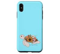 Turtle with Flowers Good Things Are Coming Case for iPhone XS Max