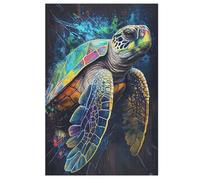 Turtle Wooden Jigsaw Puzzles 1000 Pieces Family Activity Puzzle Educational Games for Adults And Kids Age 12 Years Up 78×53cm