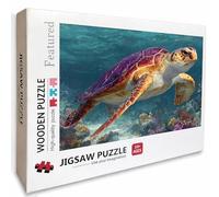 Turtle Wooden Jigsaw Puzzles 39x28in, Sea Jigsaw Puzzles 2000 Pieces for Adults with Box, Educational Challenging Game, Back Lettering Easy to Distinguish, Summer Gifts, Beautiful Decoration, 9-1642