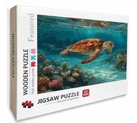 Turtle Wooden Jigsaw Puzzles 99x70cm, Sea Jigsaw Puzzles 2000 Piece for Adults with Box, Educational Challenging Game, Gifts for Teens, Back Lettering Easy to Distinguish, Beautiful Decoration, 0-6306