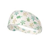 Turtle write Elastic sports headband printed sports headband suitable for running fitness tennis yoga