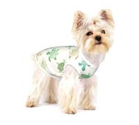 Turtle Write Print Adorable Cotton Small Dog Clothes Pet Shirt, Soft Breathable Sleeveless Tank Top For Puppy, Cats And Chihuahua