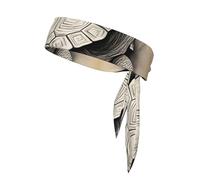 Turtle Write Print Sport Head Ties Headbands Bandanas Workout Hair Band Athletic Sweatbands for Running Tennis