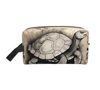 Turtle Write Print Travel Toiletry Bag,Makeup Bag,Cosmetic Bag,Hanging Tolietry Bag for Women Men,Gym Daily