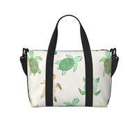 Turtle write Print Weekender Bag Sport Gym Bag Women Men Hospital Bag Personal Travel Bag Carryon Bag, Black, One Size, Black, One Size