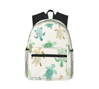 Turtle Write Stylish Travel Backpack Lightweight Water Protection Laptop Backpack For College Work Work Black, One Size, Black, Rozmiar uniwersalny