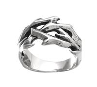TURTLEDOVE Gothic Thorn Ring, Jesus Crown of Thorns Ring,Stainless Steel Twisted Jewelry, 7-13, Stainless Steel, No Gemstone