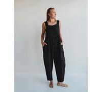 Turtledove London Alice black Smocking Strap Jumpsuit - Black - Size 1