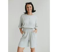 Turtledove London Audrey Light Green Rib Shorts - Green - L (Size 3)
