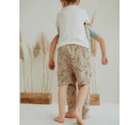 Turtledove London Beige Pelican Print Shorts - Stone - 1-2 Years