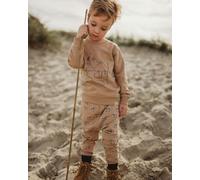 Turtledove London Beige Zebra Print Joggers - Beige - 6-12 Months