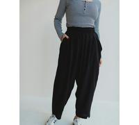 Turtledove London Betty black Drape Trousers - Black - Size 3
