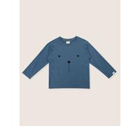 Turtledove London Blue Bear Face Print Top - Blue - 1-2 Years