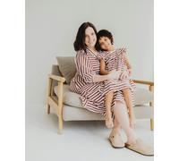 Turtledove London Clara Red Horizontal Stripe Print Midi Dress - Red - Size 3