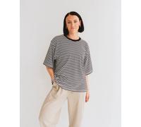 Turtledove London Elsie Multicolour Stripe Print Oversized T-Shirt Multi 12