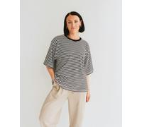 Turtledove London Elsie Multicolour Stripe Print Oversized T-Shirt - Multicolour - M (Size 2)