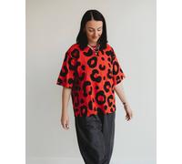 Turtledove London Elsie Red Animal Print Oversized T-Shirt Red 12