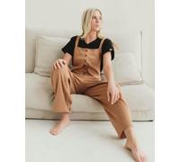 Turtledove London Erin Brown Dungarees - Brown - S (Size 1)