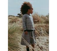 Turtledove London Girl's Window Pane Check Midi Skirt | Size: 6-7 Years Turtledove London Multicolor 6-7 Years