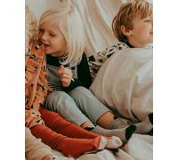 Turtledove London GreyBadger Applique Knee High Socks - Grey - 0-6 Months