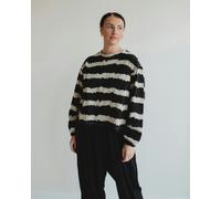 Turtledove London Ivy black Wavy Stripe Print Sweatshirt - Black - Size 1