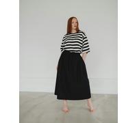 Turtledove London Joyce black Midi Skirt - Black - L (Size 3)