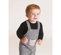 Turtledove London Multicolour Humbug Stripe Print Dungarees - Multi - 6-12 Months