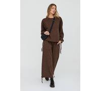 Turtledove London Nel Brown Animal Print Sweatshirt Brown