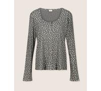 Turtledove London Nora Grey Animal Print Top - Grey - Size 2