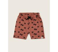 Turtledove London Red Bear Print Shorts - Red - 5-6 Years
