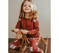 Turtledove London Red Best Friends Print Harem Style Joggers - Red - 5-6 Years