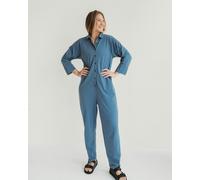 Turtledove London Shana Blue Colla Red Jumpsuit - Blue - L (Size 3)