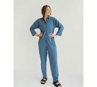 Turtledove London Shana Blue Colla Red Jumpsuit - Blue - Size 2