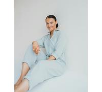 Turtledove London Shana Sky Blue Colla Red Jumpsuit - Blue - S (Size 1)
