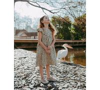 Turtledove London Stone Doodle Print Dress - Stone - 2-3 Years