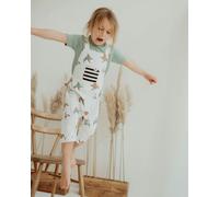 Turtledove London White Birdsong Print Jumpsuit - White - 5-6 Years