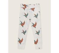 Turtledove London White Birdsong Print Leggings - White - 0-6 Months