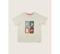Turtledove London White City Sky Print T-Shirt - White - 0-6 Months