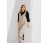 Turtledove London Women's Jilly Beige Jumpsuit | Size: 14-18 Turtledove London Beige 14-18