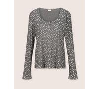 Turtledove London Women's Nora Grey Animal Print Top | Size: 14/18