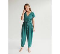 Turtledove London Women's Rita Green Tie Waist Jumpsuit | Size: 18/22