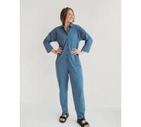 Turtledove London Women's Shana Blue Collared Jumpsuit | Size: 18/22