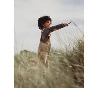 Turtledove London Zebra Dungarees in Baby Pink | Size: 4-5 Years Turtledove London Baby Pink 4-5 Years