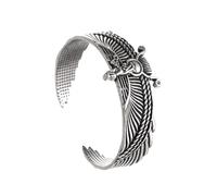 TURTLEDOVE Persian Farvahar Stainless Steel Bracelet, Faravahar Persian Farohar Pahlavi Cuff Bangle, Iran Persian Gift