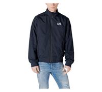 Turtleneck Zip-Up Jacket with Front Pockets - male - Emporio Armani EA7 - Light Jackets - Blue - S - Jackets S