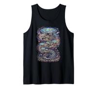 Turtles All The Way Down Flat Earth Conspiracy Tank Top