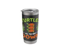 Turtles All The Way Down | Tortoise Turtle Stainless Steel Insulated Tumbler