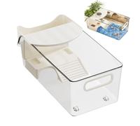 Turtles Aquarium - Removable Slider Reptiles Accessories, Multifunctional Area Land Turtles Enclosure, for Tree Frog, Crab, Crayfish, Small Animals, Living Room, Home Landscape