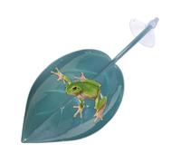 Turtles Bathing Area Rest Terrace Decorative Leaves with Suction Cup for Ponds Toads Leopard Turtle Dwarf Frog